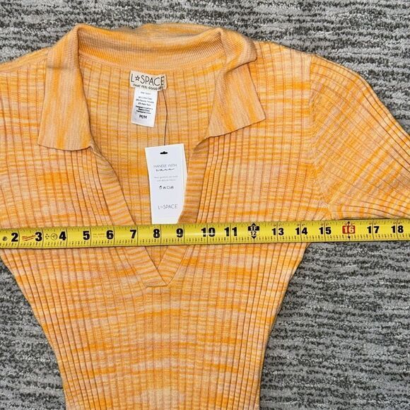 NWT L*Space Destination Knit Ribbed Apricot Bodycon Maxi Dress Medium Revolve - Picture 8 of 14